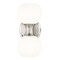 Z-Lite Artemis Wall Sconce, 2-Light, 6.5 In.W x 5 In.L x 10.75 In.H, Brushed Nickel/Matte Opal 494-2S-BN - alternate 1